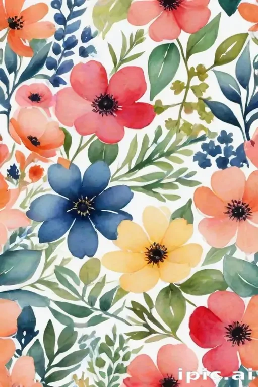 floral watercolor background