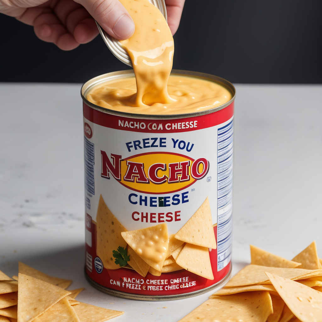 can you freeze nacho cheese from a can