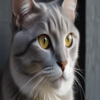 grey cat