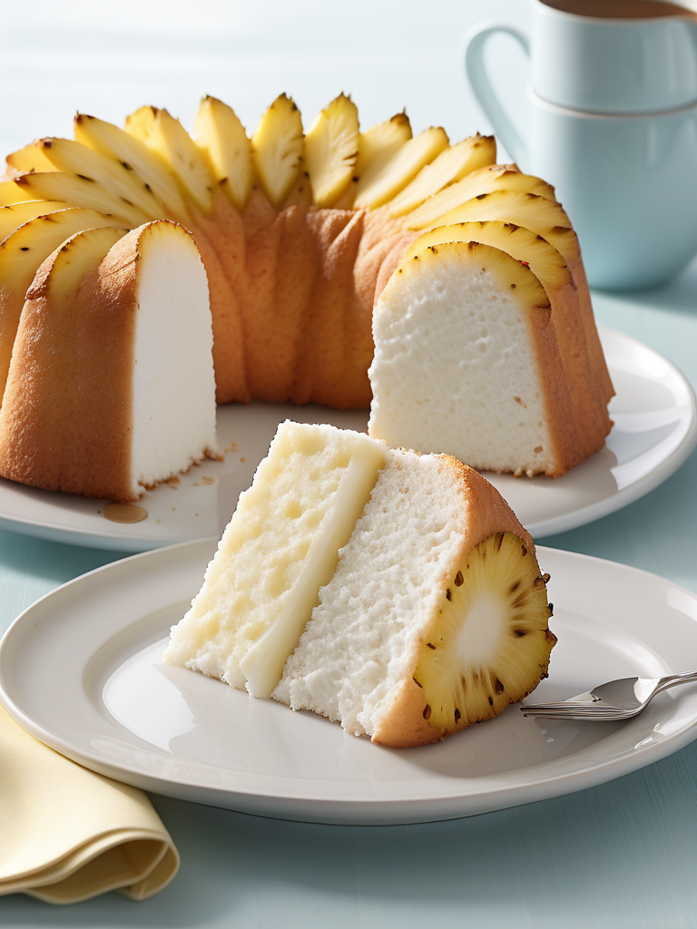 pineapple angel food cake ww