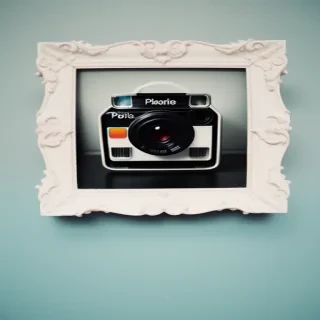 aesthetic polaroid frame