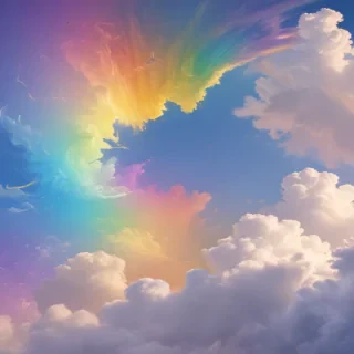 cute rainbow background