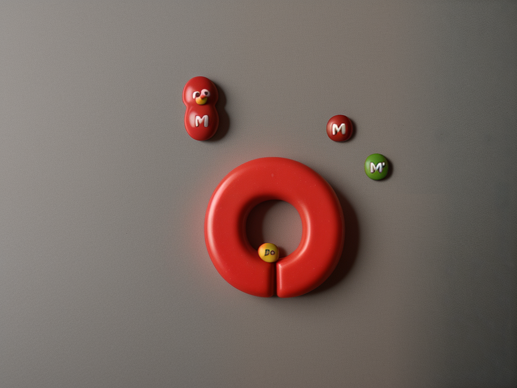 red m and m character