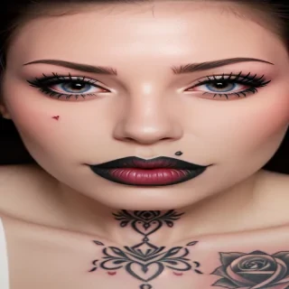 lips tattoo design