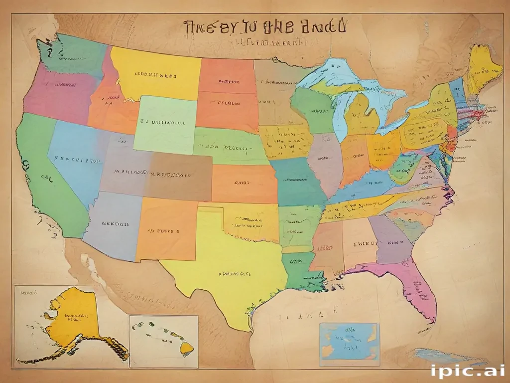 map of the us states
