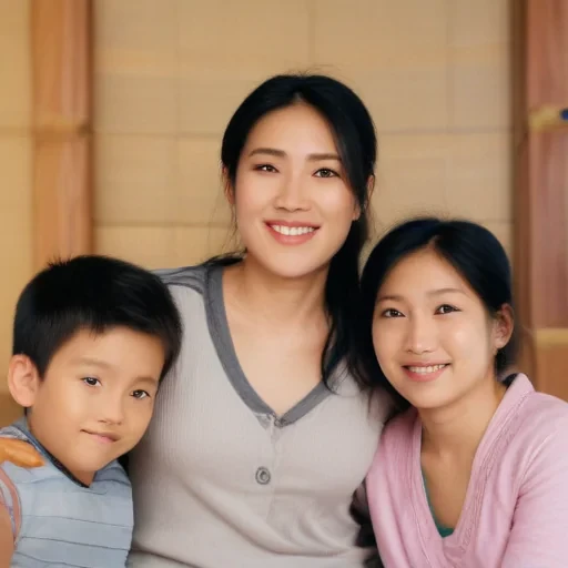 free use asian family
