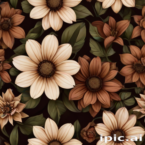 aesthetic brown flowers