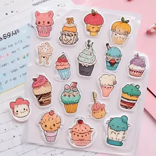 transparent cute stickers