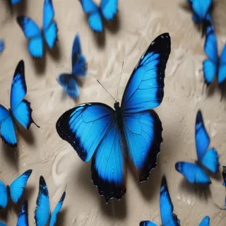 blue butterfly aesthetic