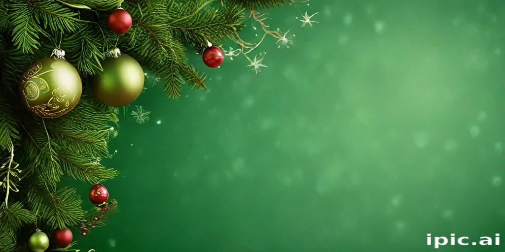 green christmas wallpaper