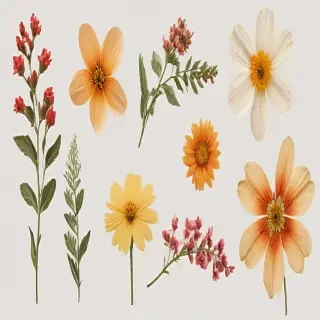 pressed flower png