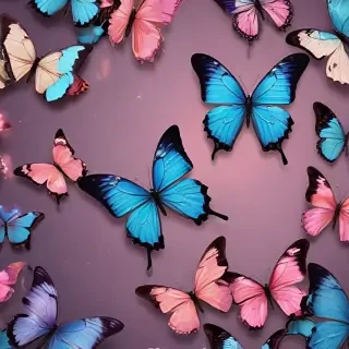aesthetic butterfly background