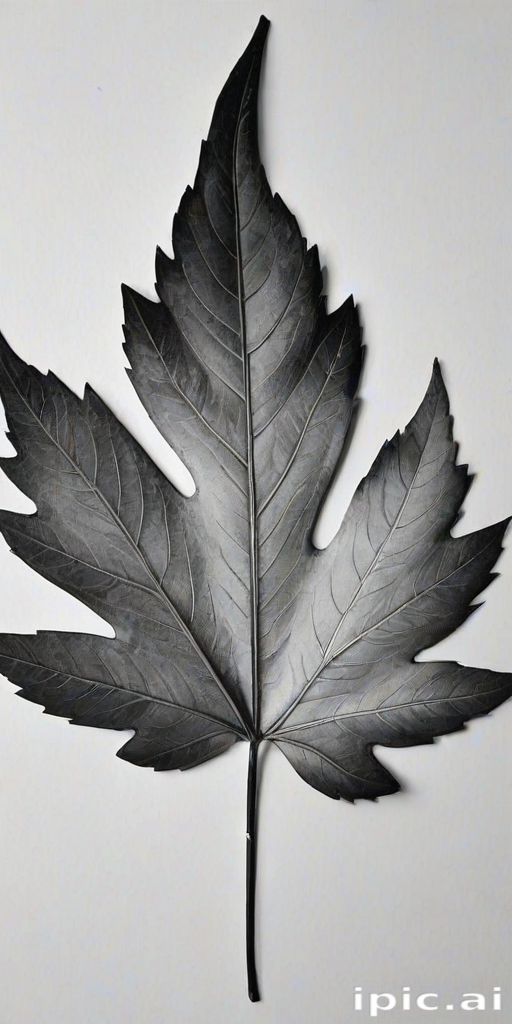 leaf clip art black and white