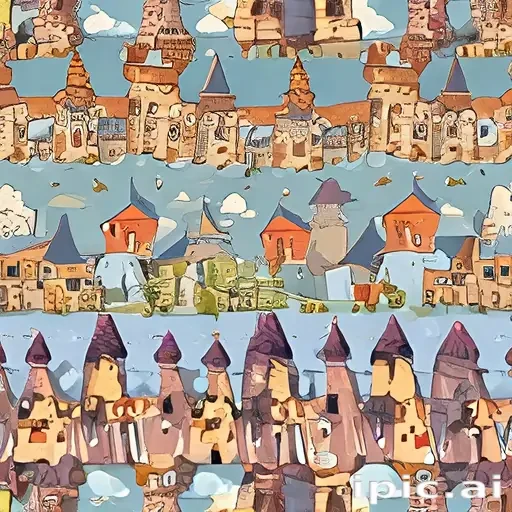 castle in cartoon