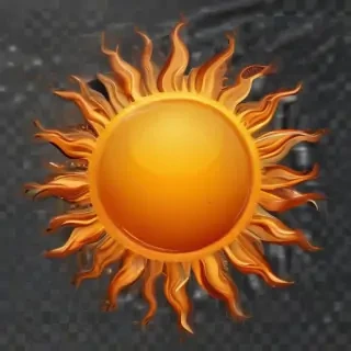 transparent background sun clipart