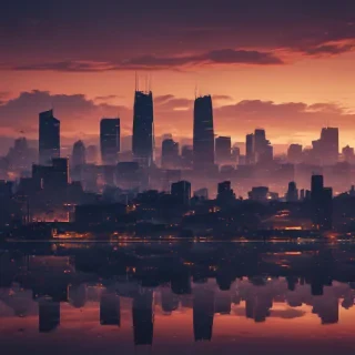 city silhouette png