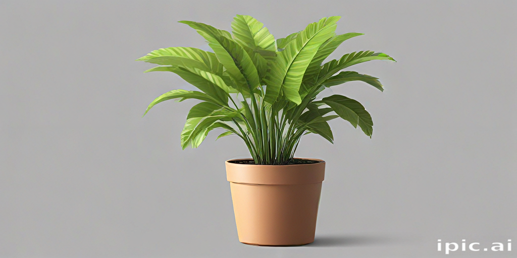 A Lush Green Houseplant in a Simple Brown Pot for Home Decor.