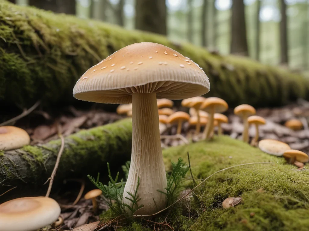thin stemmed mushroom
