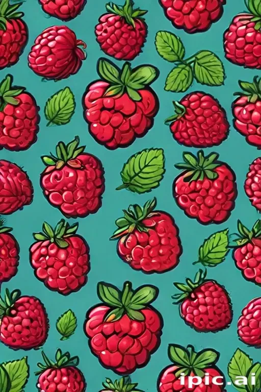cartoon raspberry