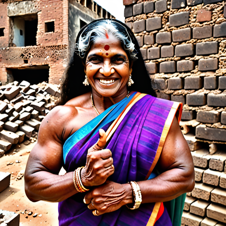 A Woman Wearing a Saree and Smiling · Free Stock Photo