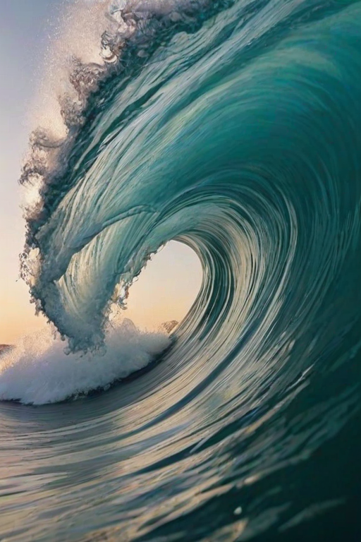 Beautiful wave close up