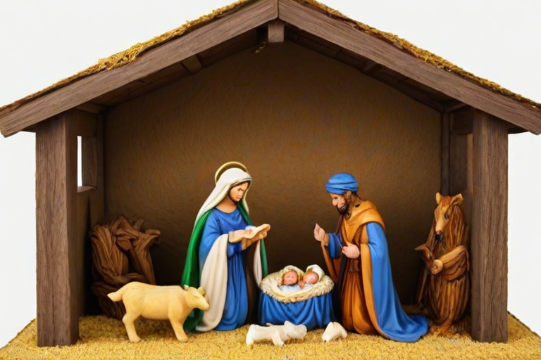 free christmas nativity scene