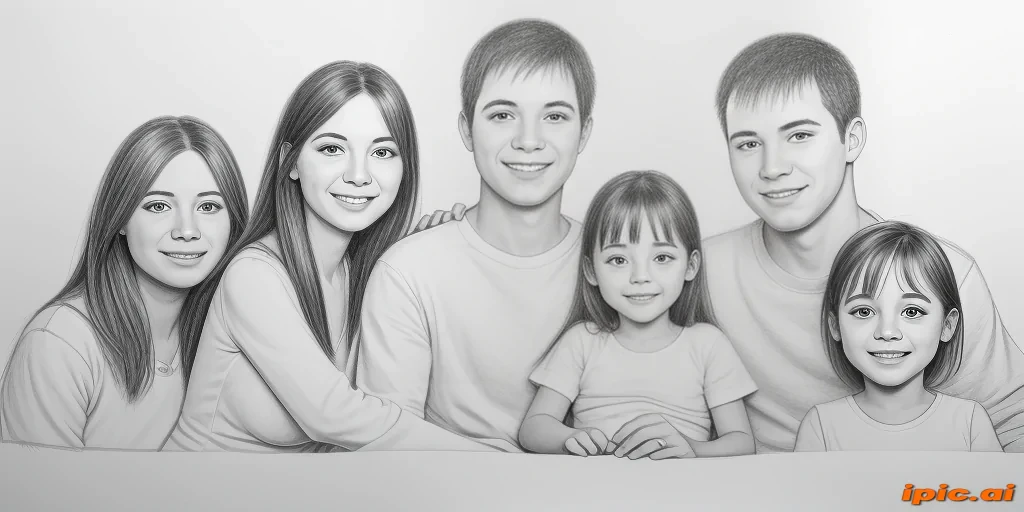 drawings of family
