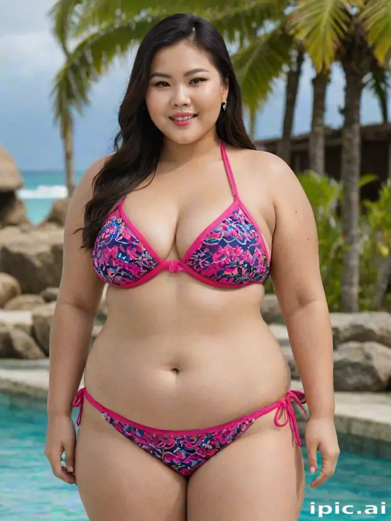 bbw asian bikini