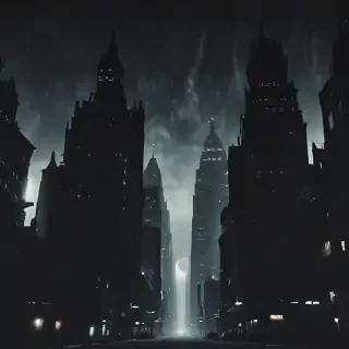 dark city background