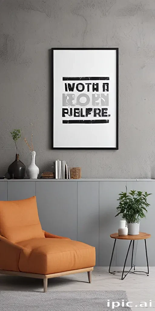 mockup wall art