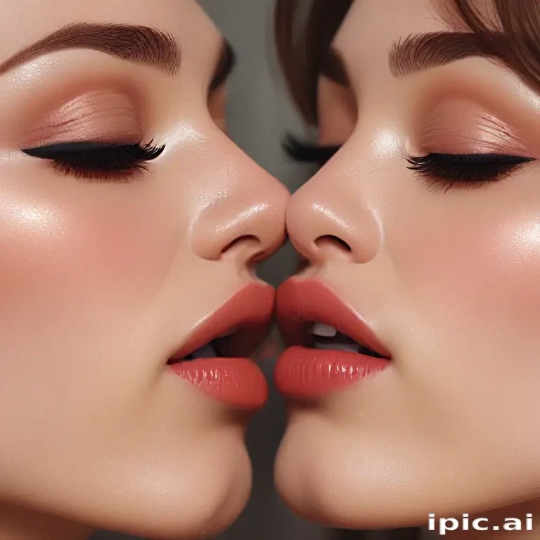 aesthetic kiss