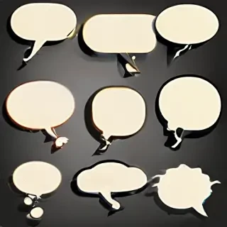 speech bubble clip art