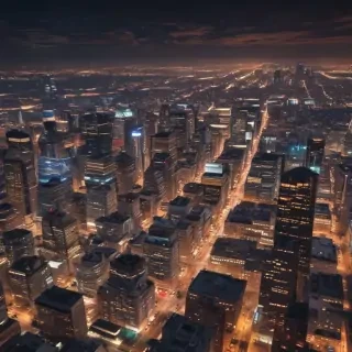 city lights background