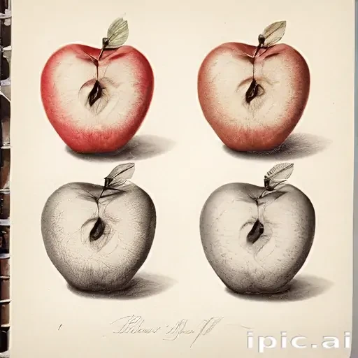 drawings of apples
