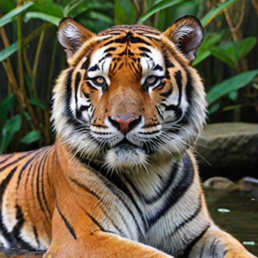 transparent tiger
