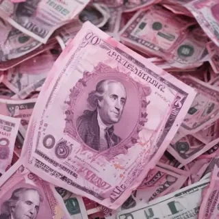 pink money background