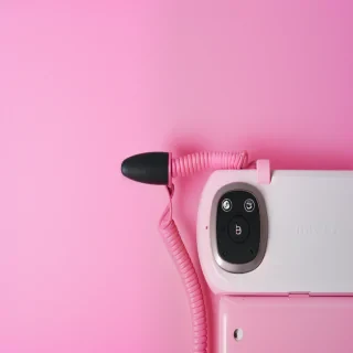 pink background phone