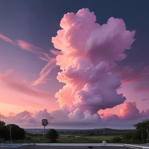 aesthetic pink clouds