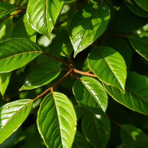 leaves transparent