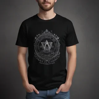 black tee shirt mockup