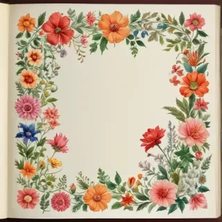 floral page borders