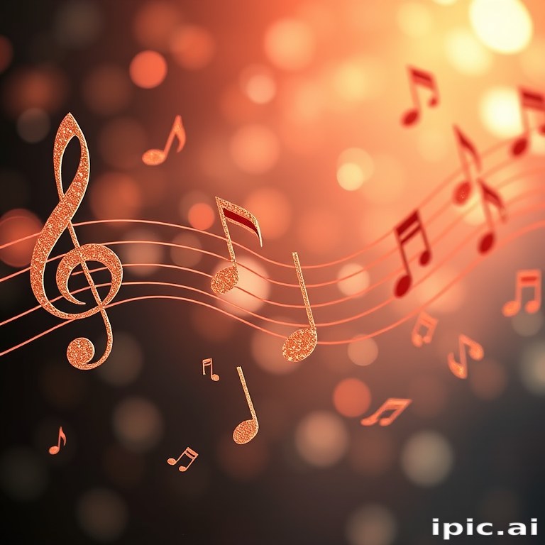 transparent music notes