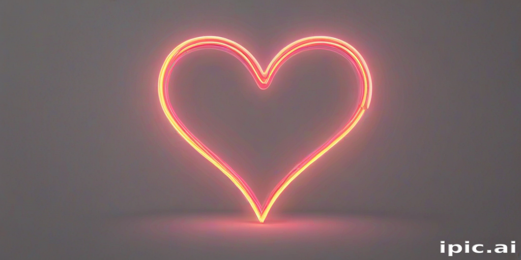 neon heart png