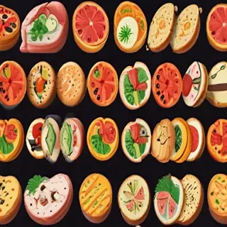 animated food