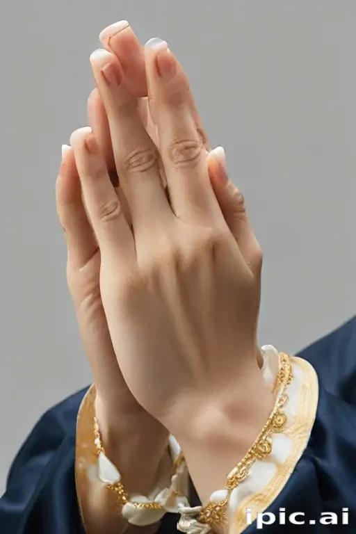 praying hands transparent