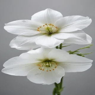 transparent white flower