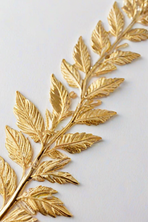 white background gold