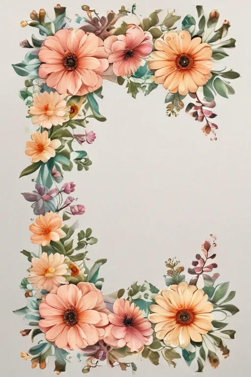 free flower border clipart