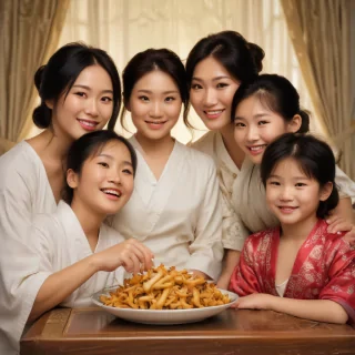 free use asian family