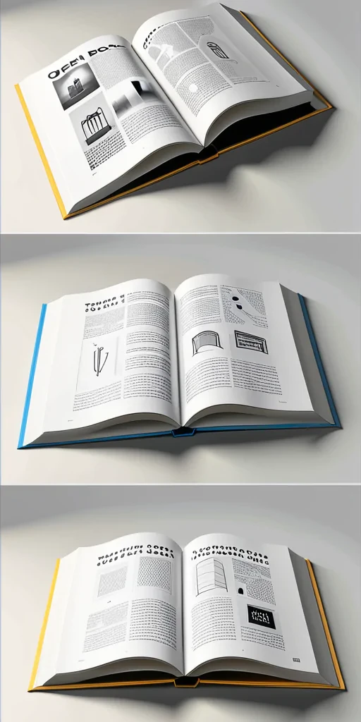 open book mockup